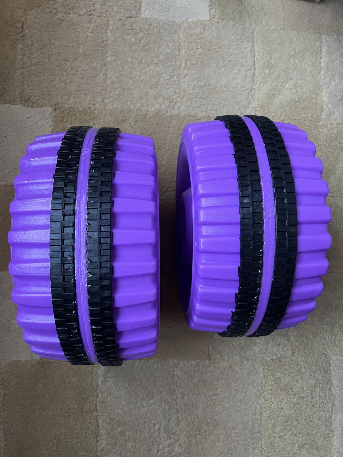 2 POWER WHEELS Rubber liner – 3900-6543 Purple Wheel for FRC34 Barbie 6V Jeep