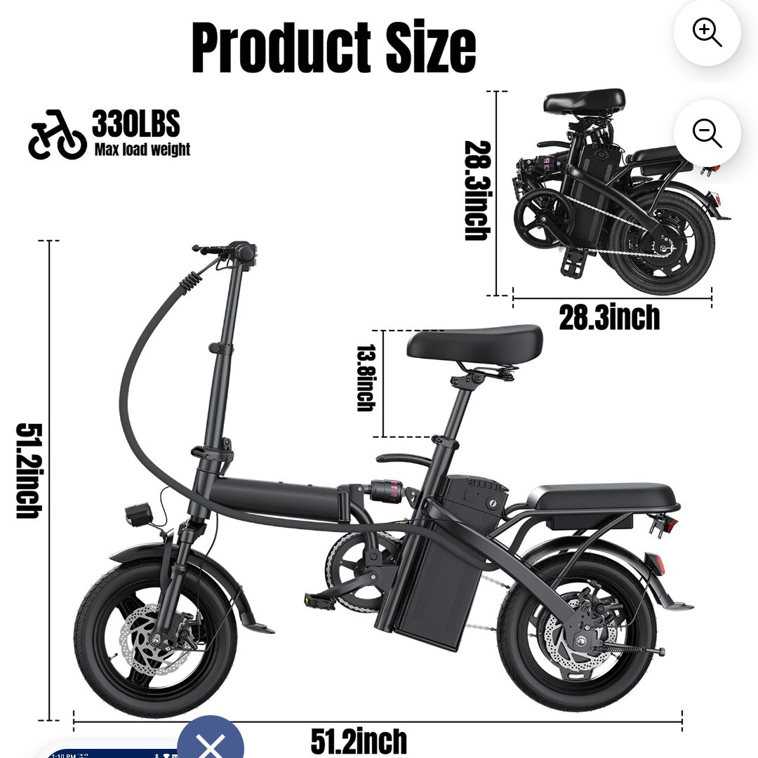 14″ wheels bike folding brand new just came out the box
