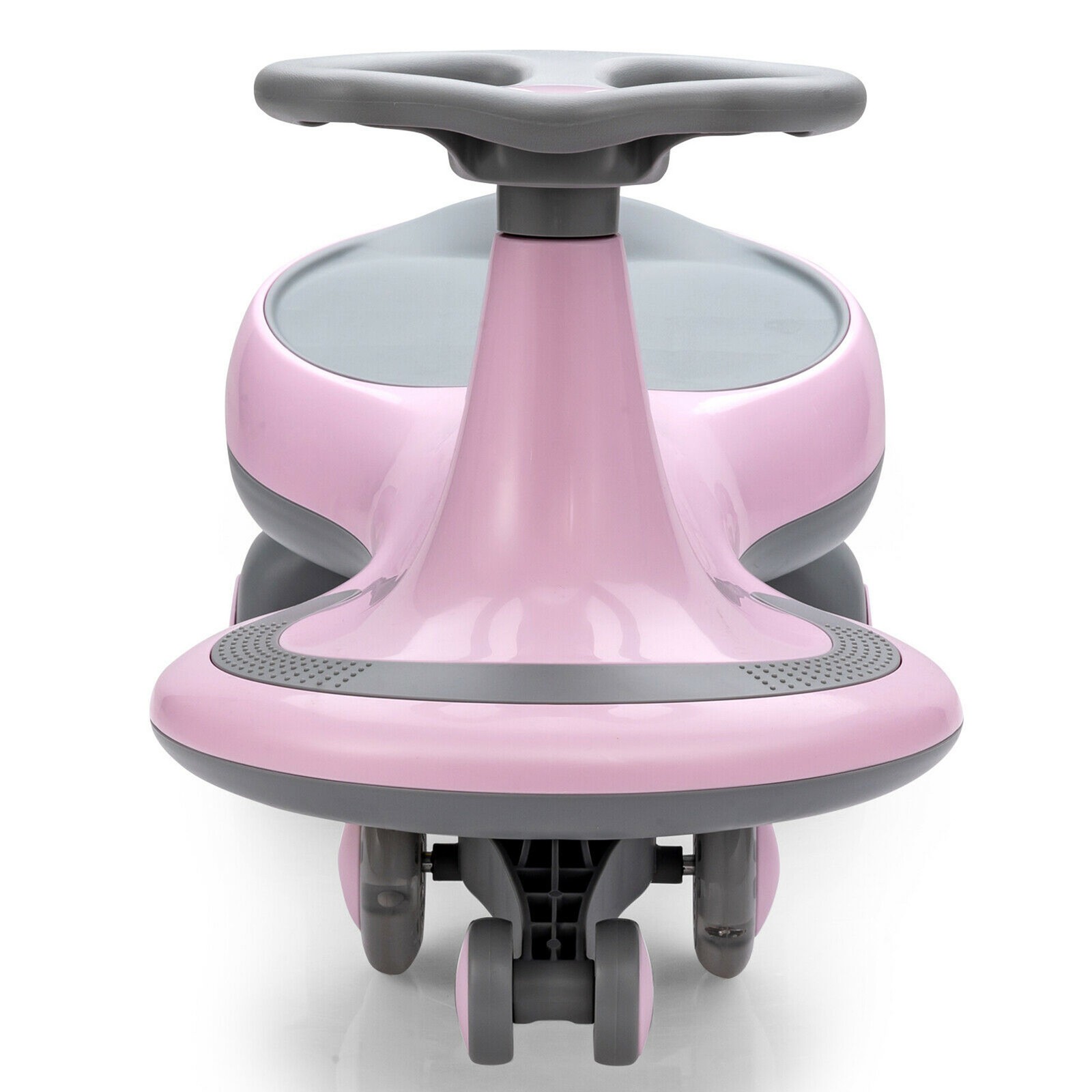 Wiggle Car Ride-on Toy w/ Flashing Wheels for Toddlers & Kids Pink
