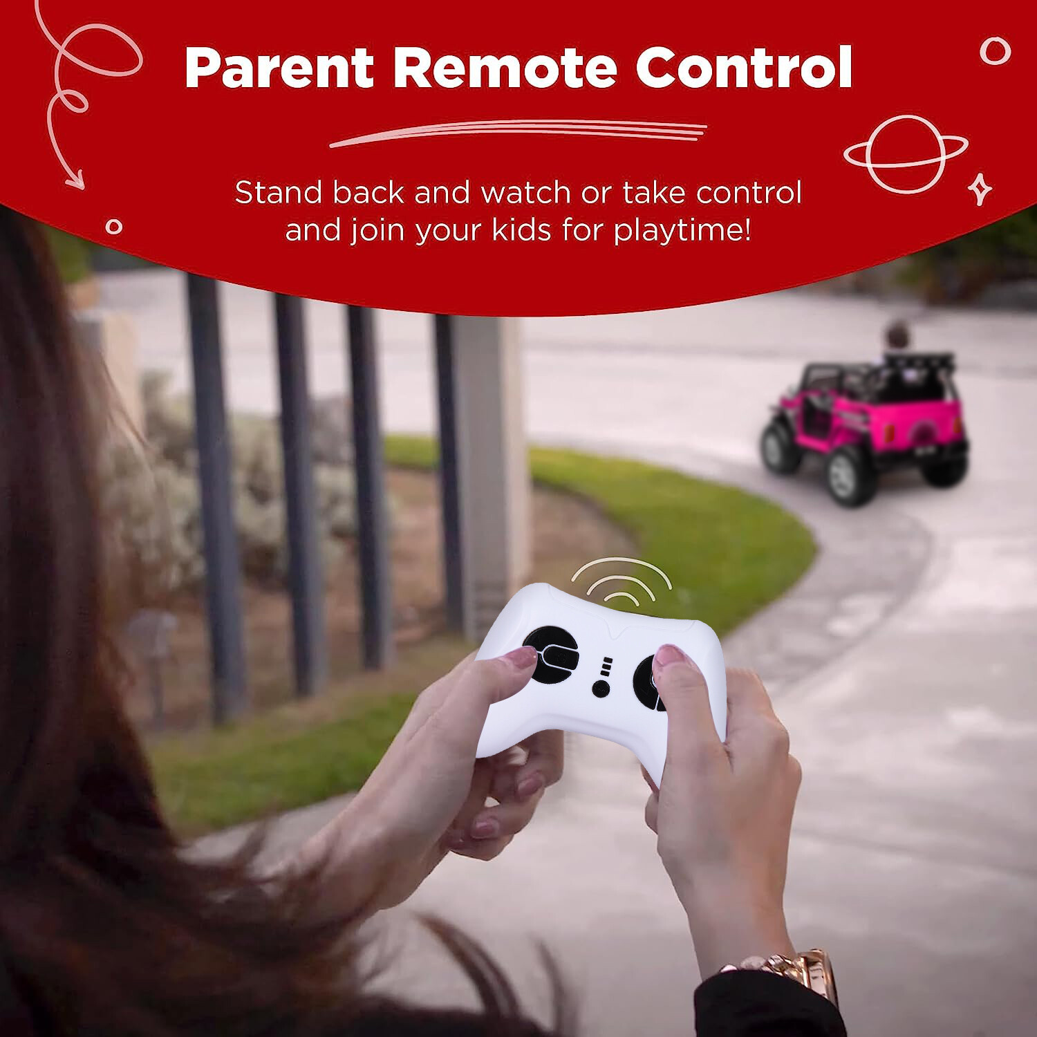 12V Electric Kids Ride On Car 2-Seater Truck Jeep Vehicle Toy w/Remote Control