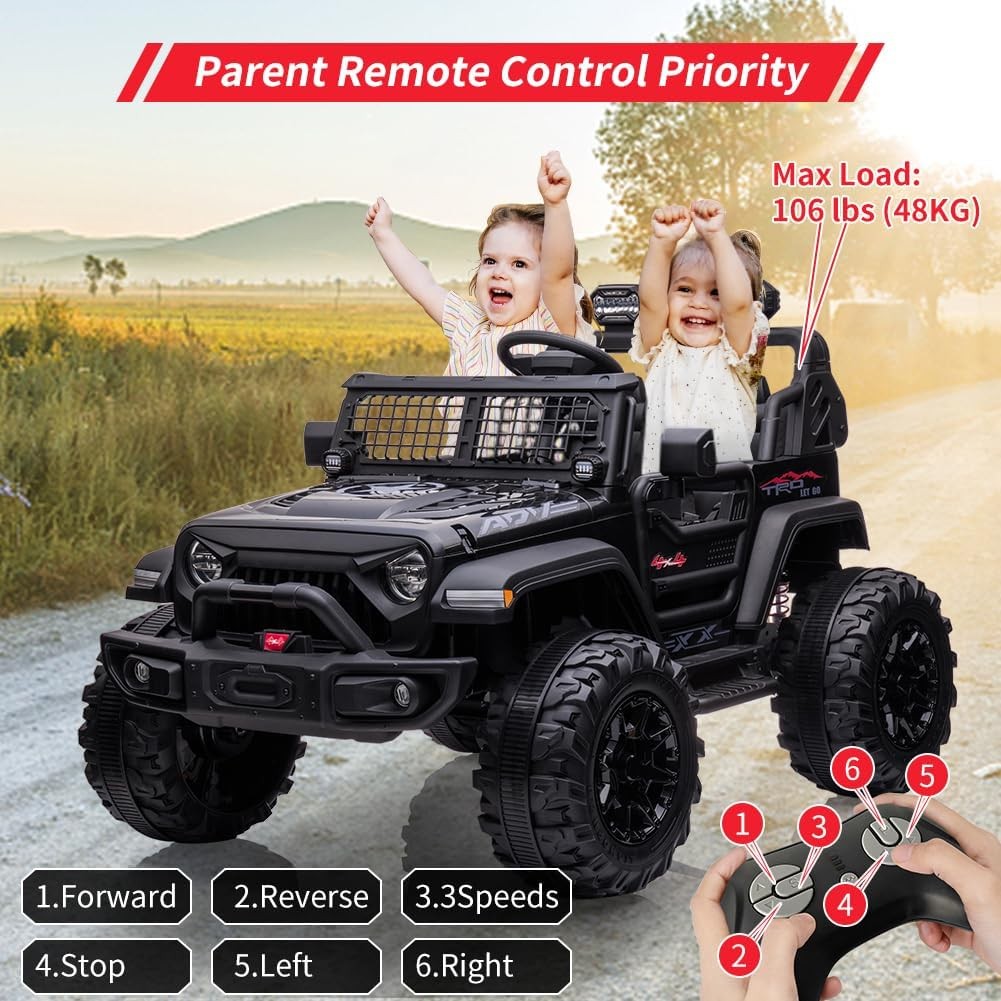 24V 9Ah 2 Seater Kids Ride On Truck Electric Vehicle Car Toy with Remote Control