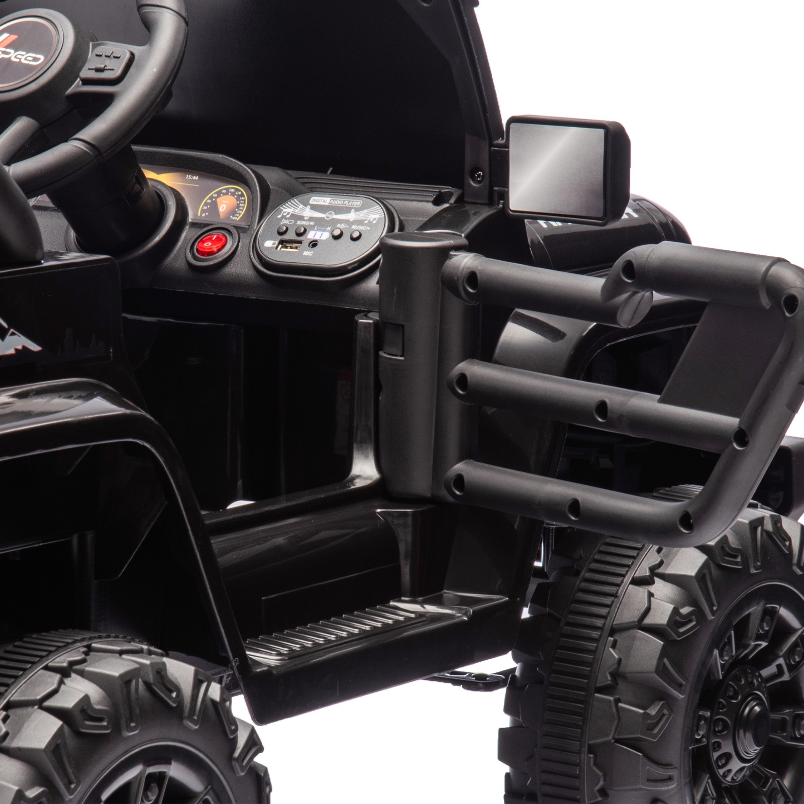 12V Kids Ride On Electric Car W/Parents Control Dual Drive Headlights