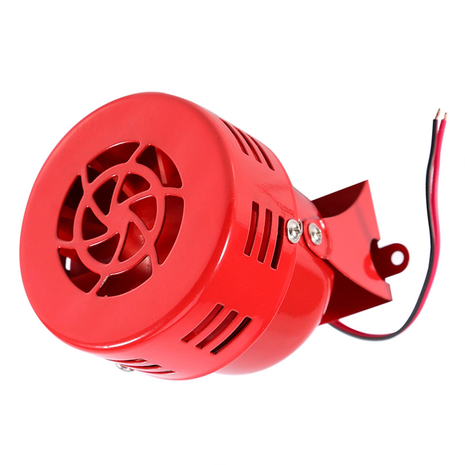 110 DB Durable Electric Motor Siren For Car Truck Motorcycle Compact Red Ai NZAD