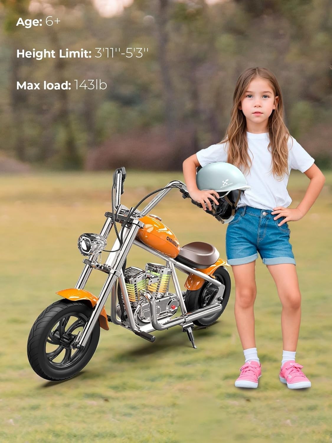 HYPER GOGO Challenger 12 Plus with APP 160W Kids Electric Motorbike 6 Years +