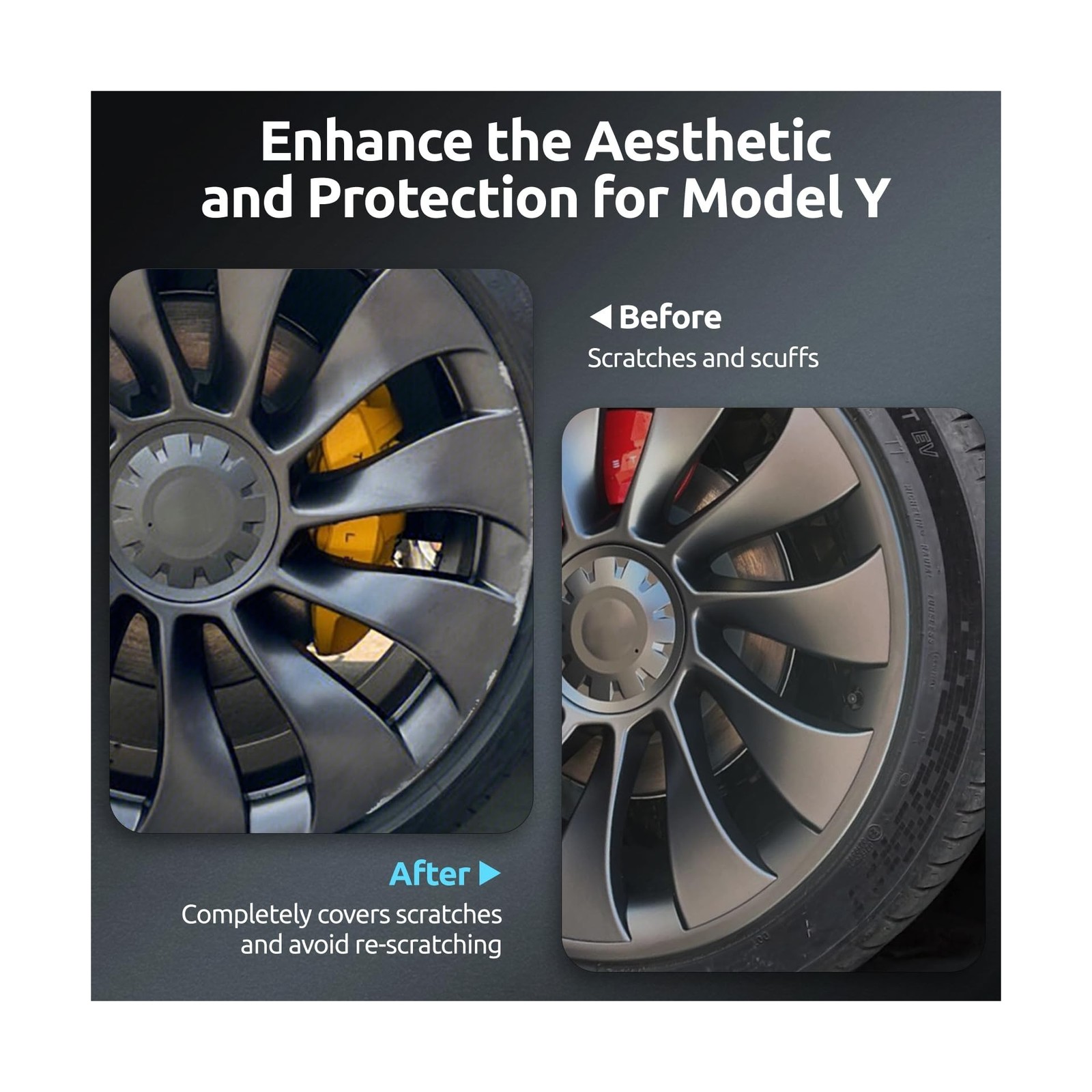 Wheel Rim Protector for Tesla Model Y Performance 21 Inch Überturbine Wheel