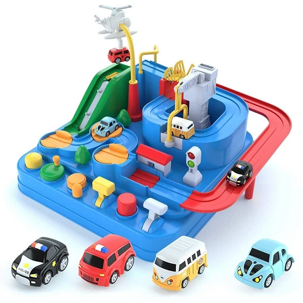 Car Race Track for Kids Ages 4-8, Kids Car Toys for 3 Year Old Boys, Race Track