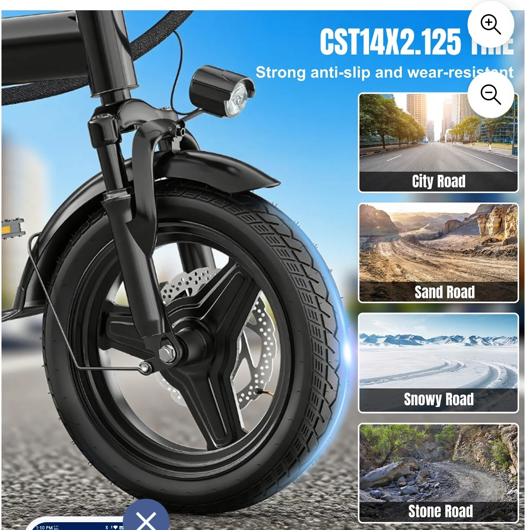 14″ wheels bike folding brand new just came out the box