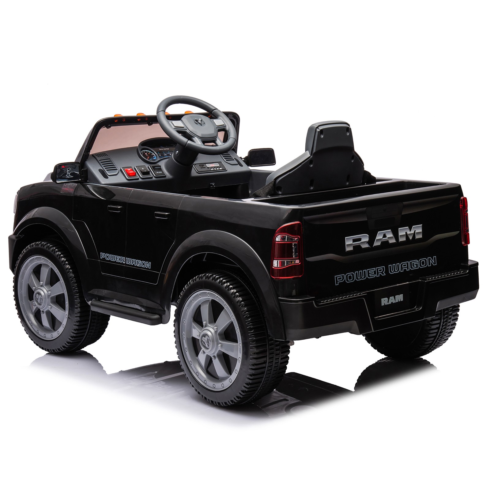Large Kids Ride On Electric Pickup WITH/Parents Control For Kids Aged 3-5 Black