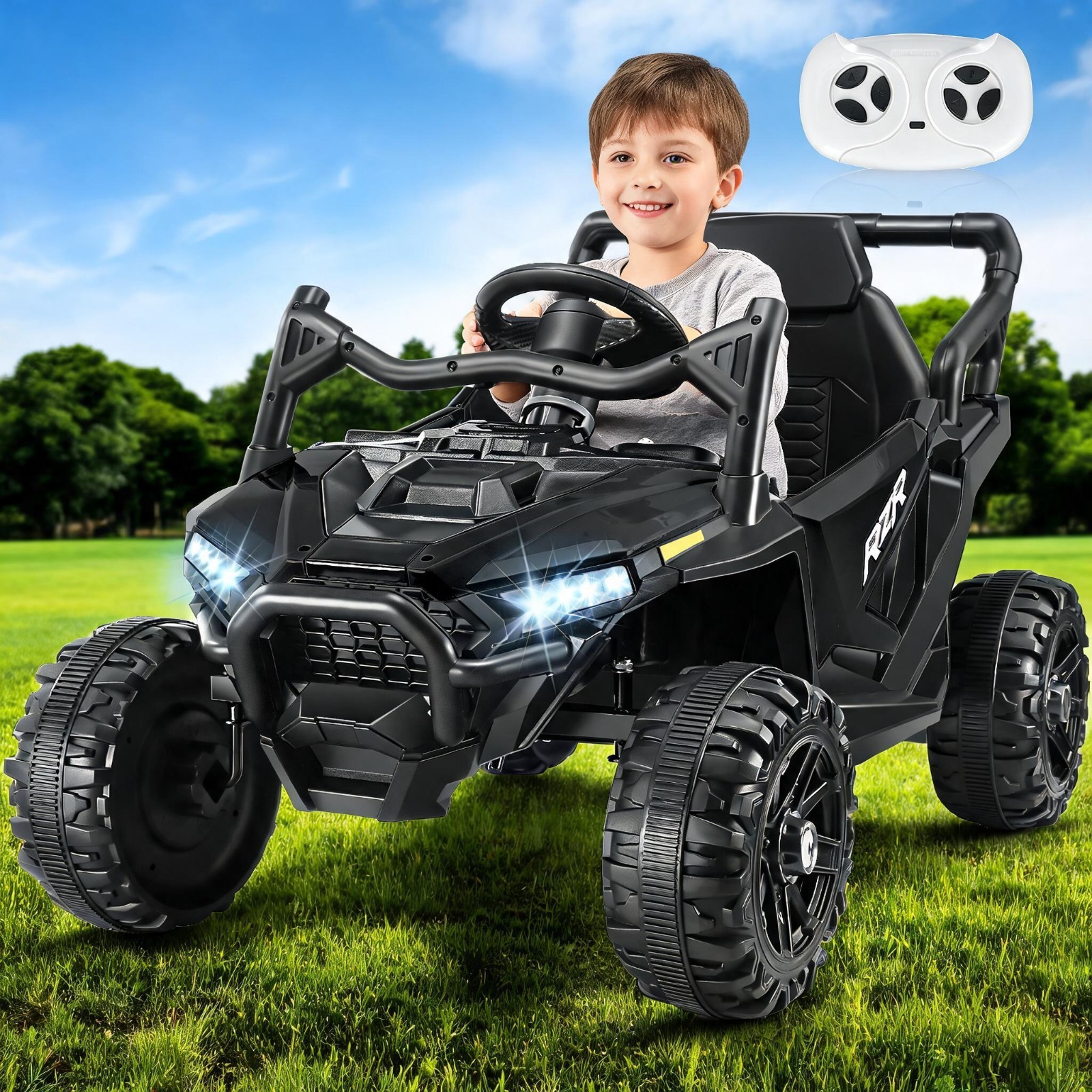 24V Kids Electric Car Ride on UTV Battery Power Wheels w/Remote Control & Music