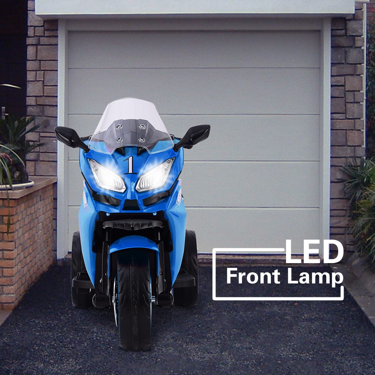 12VKids Electric motorcycle Kids electric toys Children Battery Motor Bikes Blue