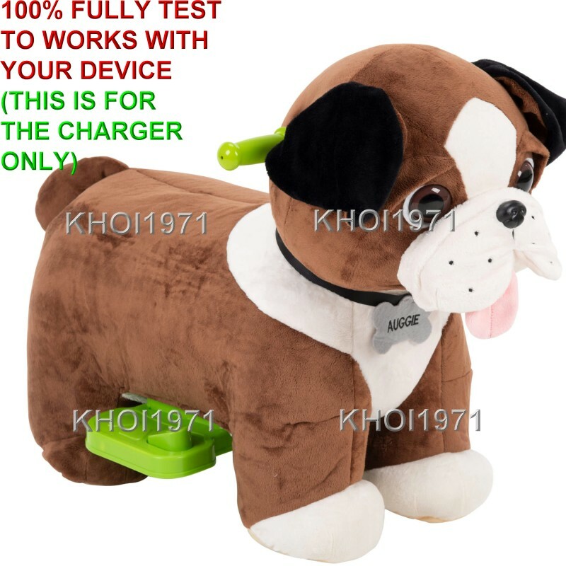 WALL charger AC adapter for HUFFY Auggie Plush 6V-BATTERY ride-on Toy Dog 19109