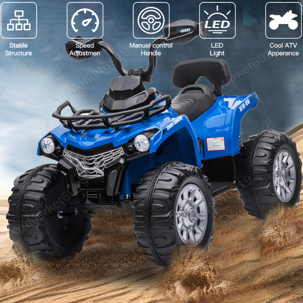 12V Electric ATV Quad Kids Ride-on Car Battery Powered Ride 4-Wheel Motorcycle