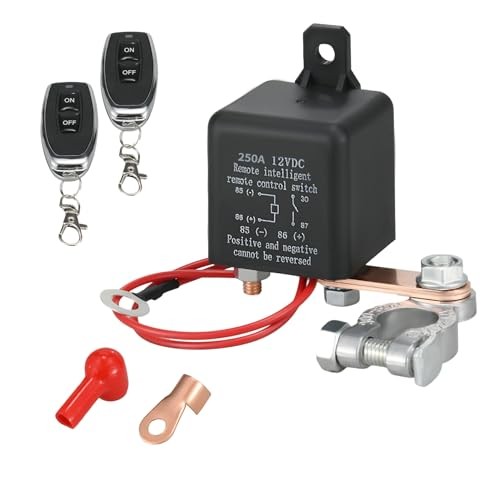 12V Negative Disconnect Switch with Anti 250A – Remote Battery Disconnect Switch