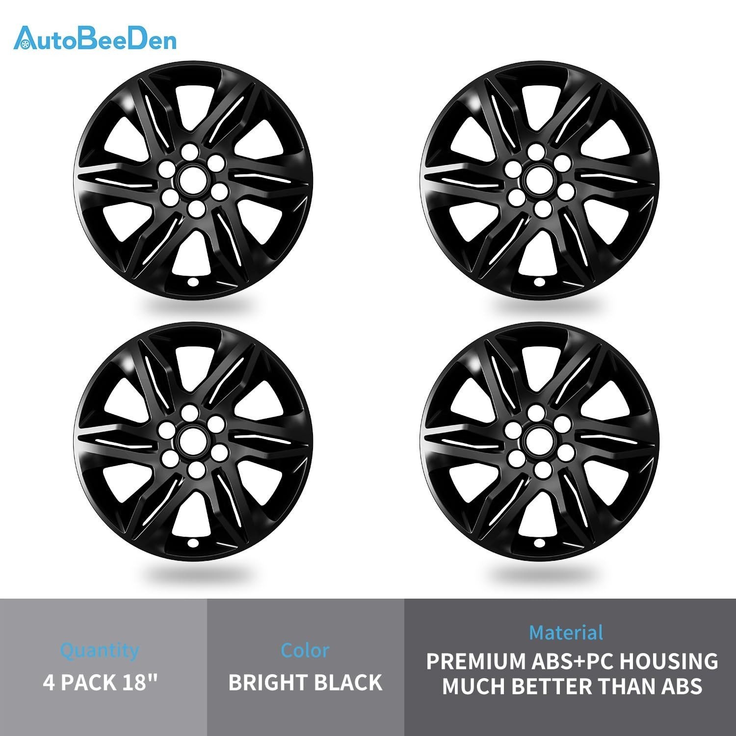4-Pack 18 inch Wheel Skins Compatible with Chevrolet Chevy Blazer 2019 2020 2…