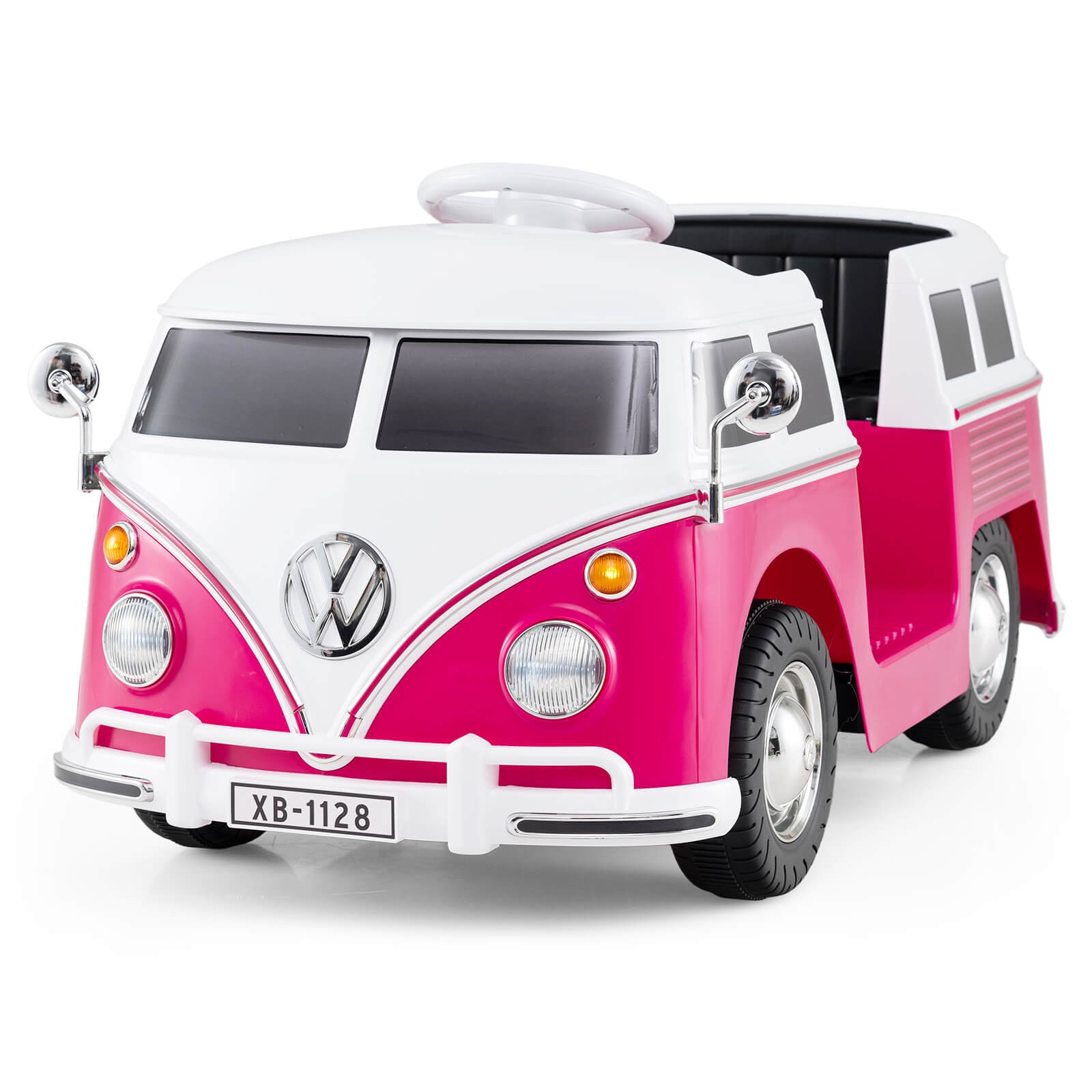 Licensed Volkswagen Ride-on Bus w/ Cup Holder, LED Headlights, Music & Horn