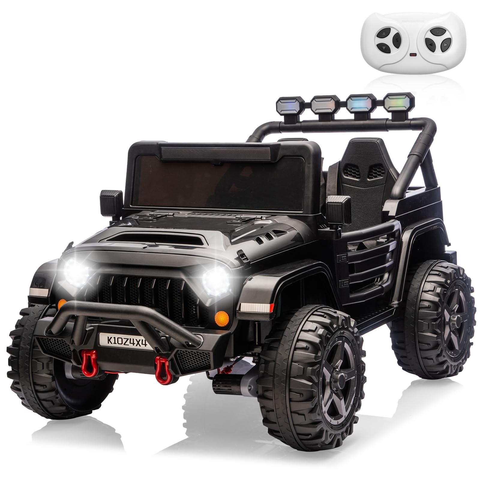 Kids 24V 2-Seater Electric Ride On Car,Ride On Truck,Bluetooth,Toy for Ages 3-8