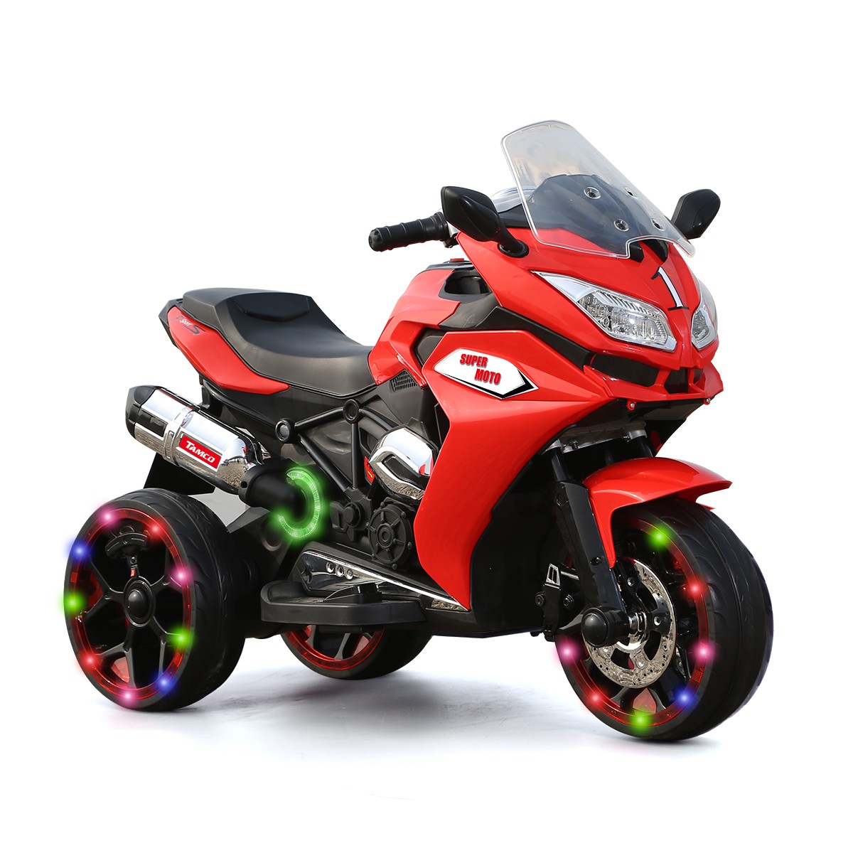 12VKids Electric motorcycle Kids electric toys Children Battery Motor Bikes Red