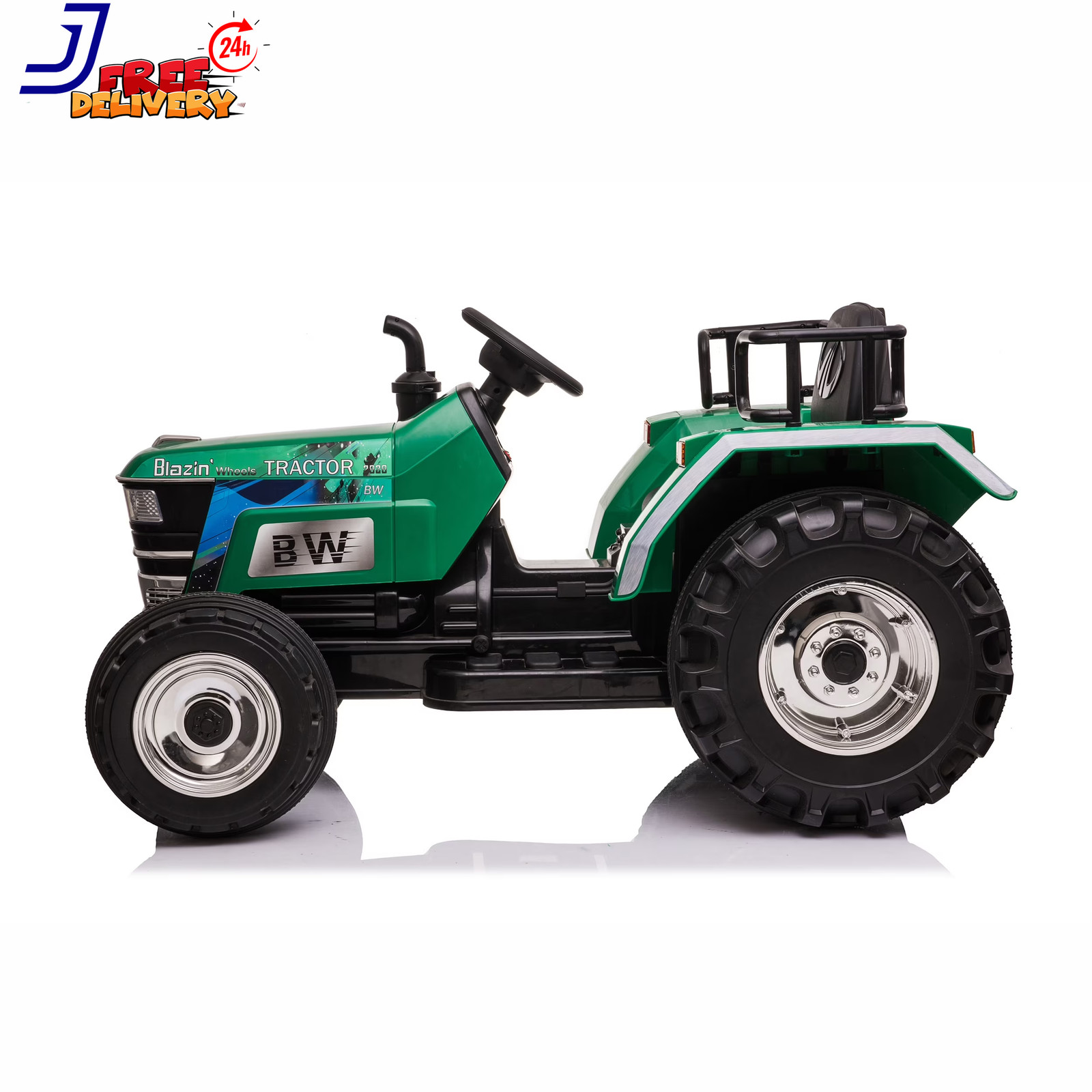 Blazin’ Wheels 1 Piece 12V Battery Op. Rideon Big Wheel Tractor Unisex Toy