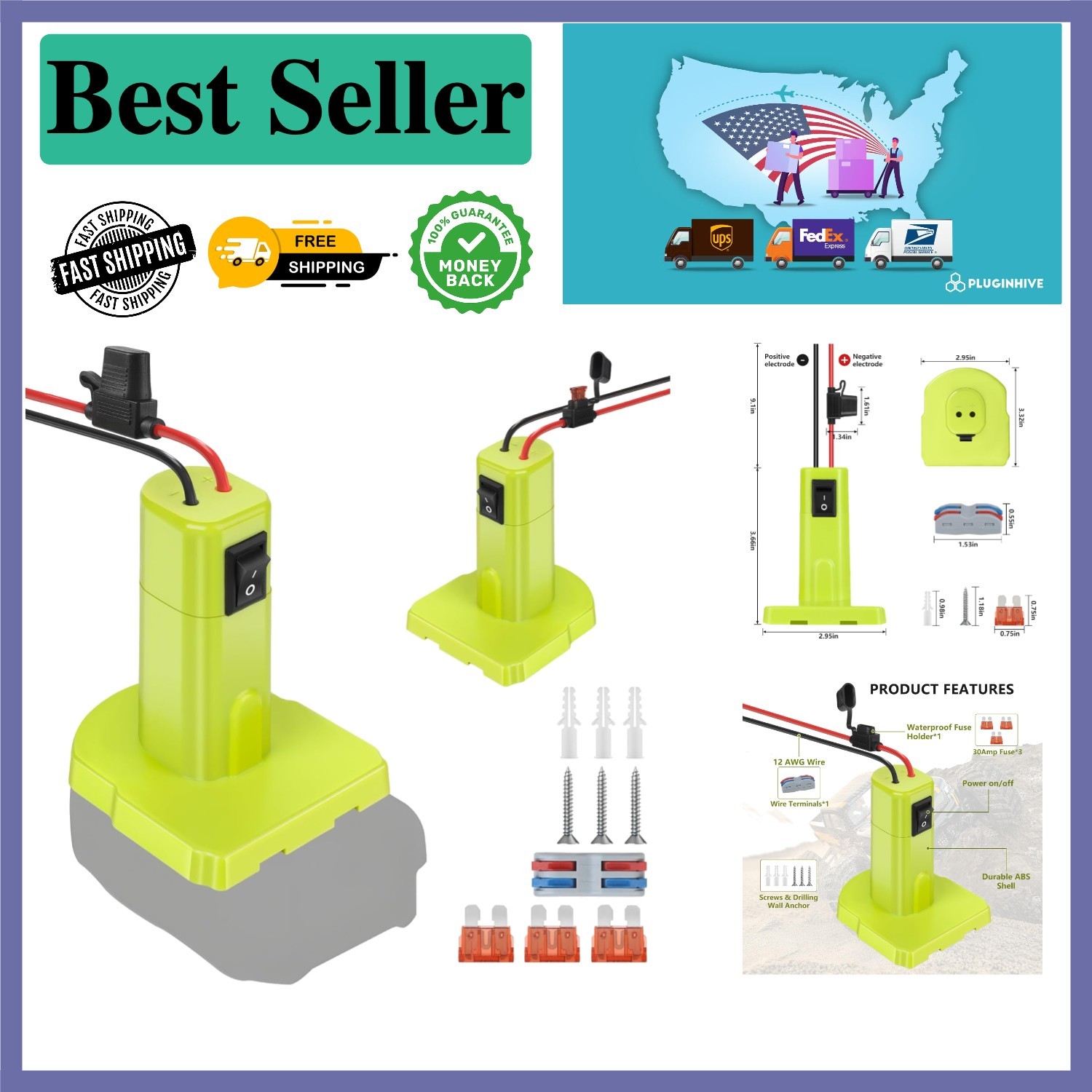 Power Wheel Adapter for Ryobi 18V Battery – Safe & Easy for DIY Projects