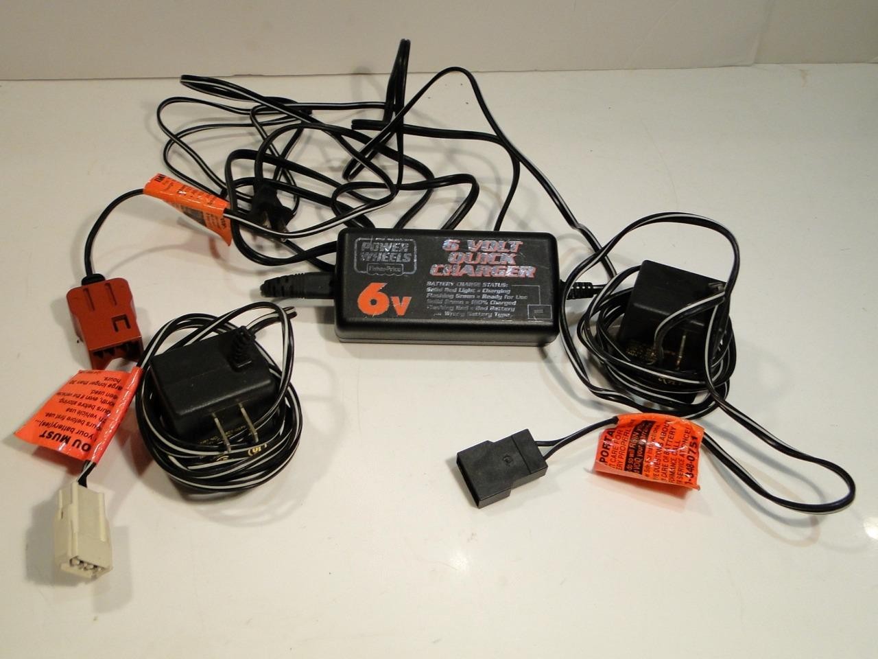 3 – 6 Volt Power Wheel Chargers C-6080 040135 & 00801-1484 Working