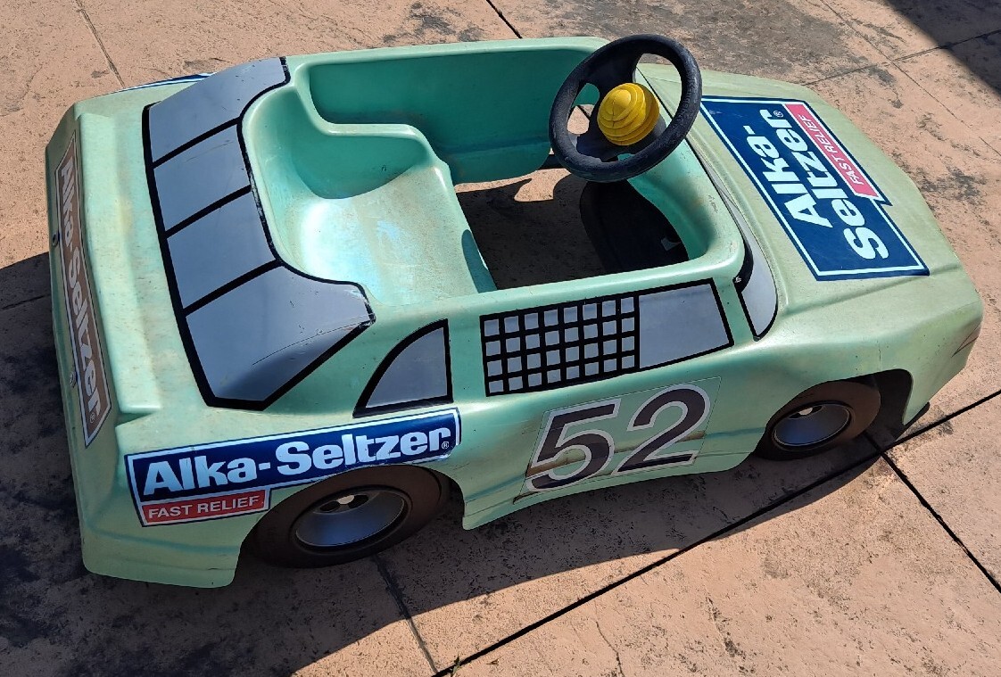 1991 Kid Ride on Electric Car, Alka Seltzer 52 Jimmy Means,Nascar Kingsbury Toys