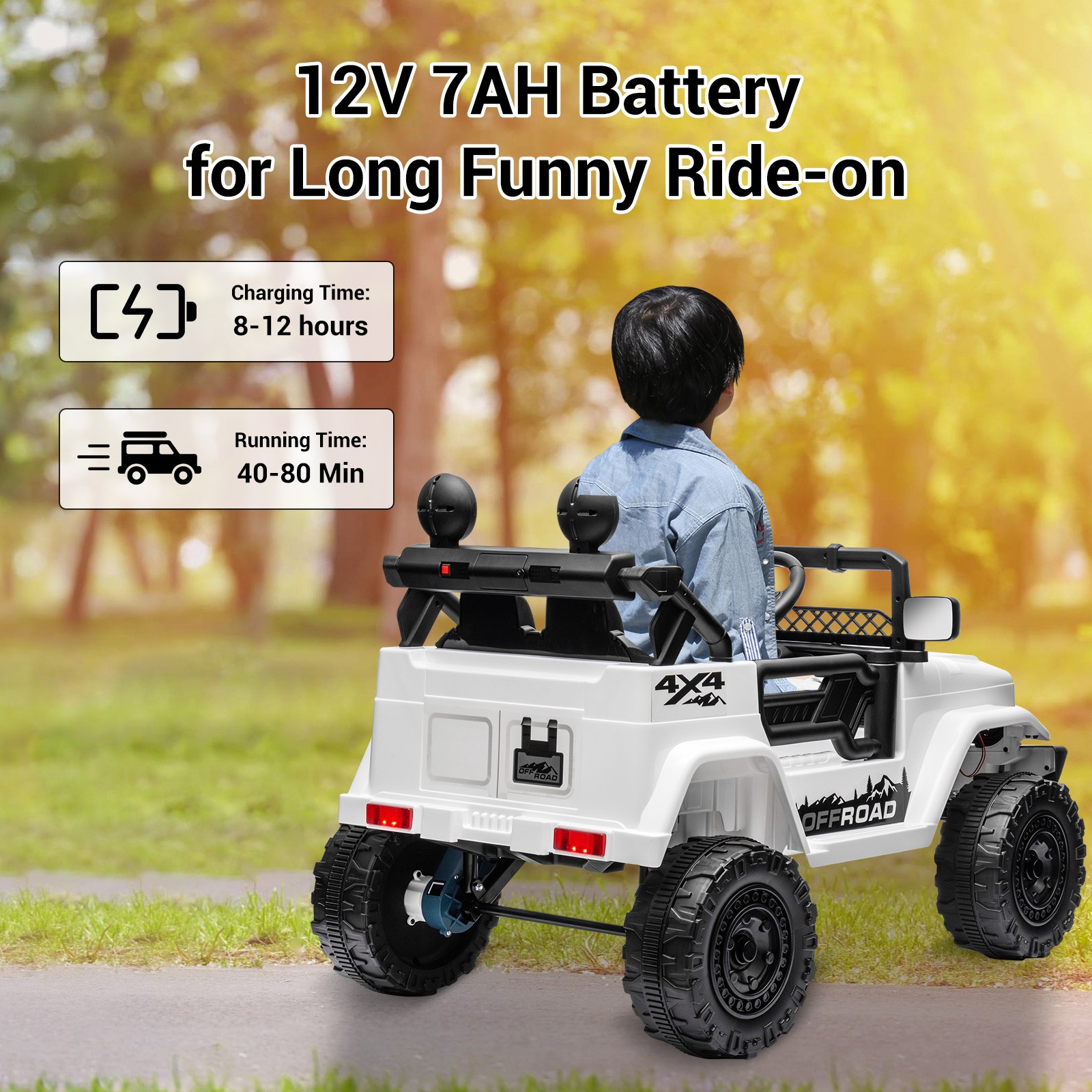 2 Seater Kids Ride On Truck Car 12V Battery Powered Electric Vehicle w/ Remote