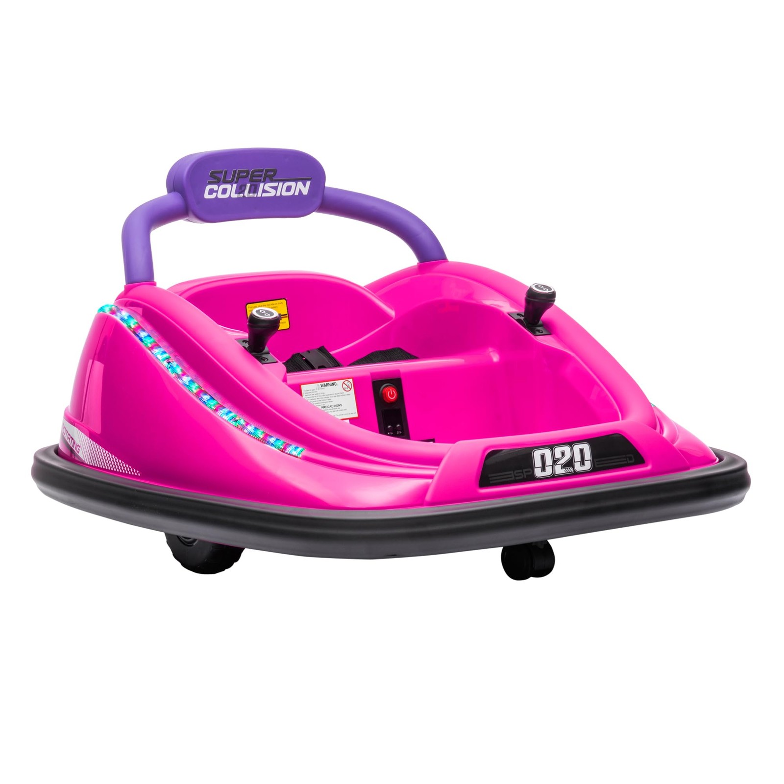 12V Toddler Bumper Car with Remote Control, 360° Rotation Kids Electric Ride-…