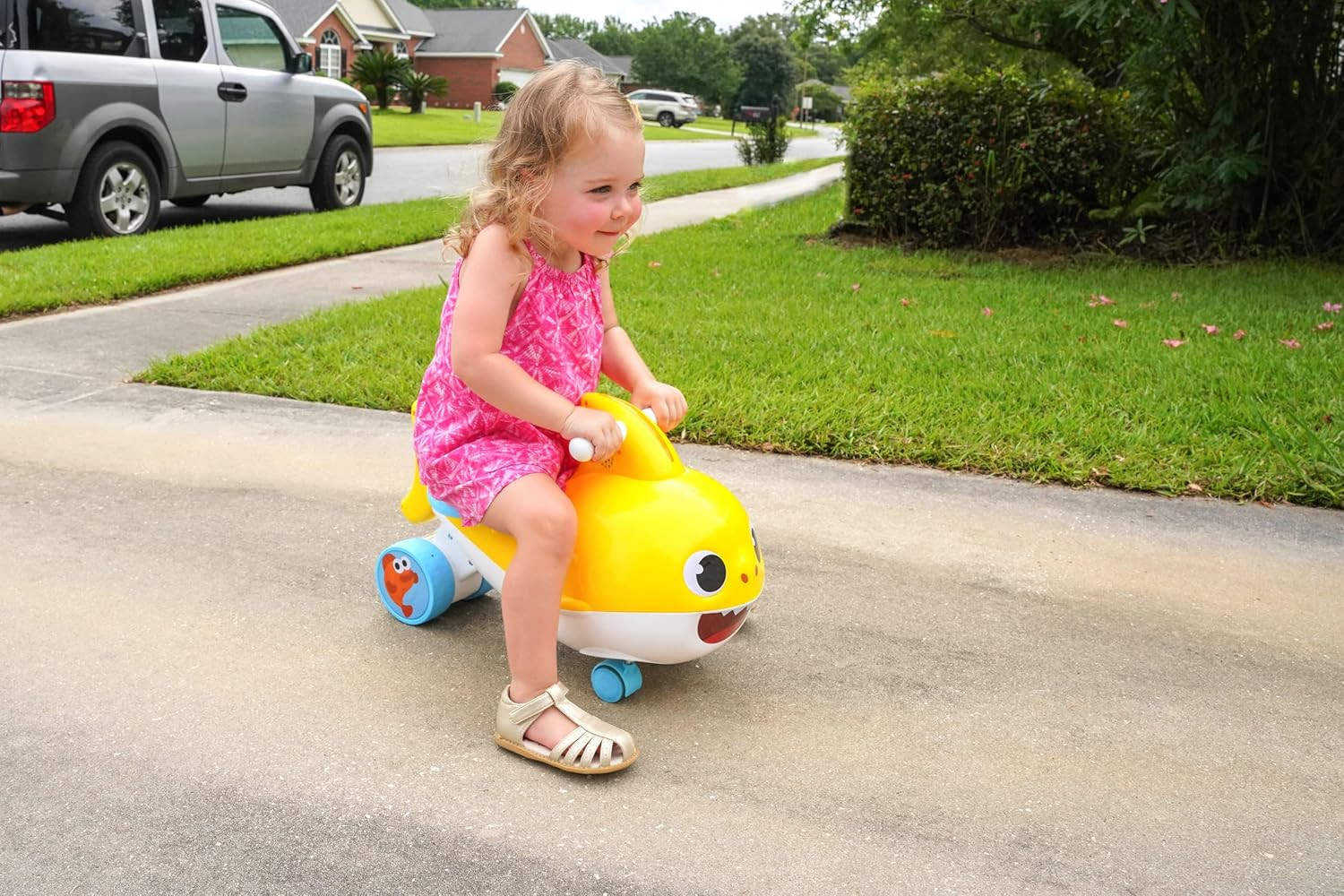 Baby Shark Push Ride-On Toy for Chidlren Ages 18 Months – 3 Years