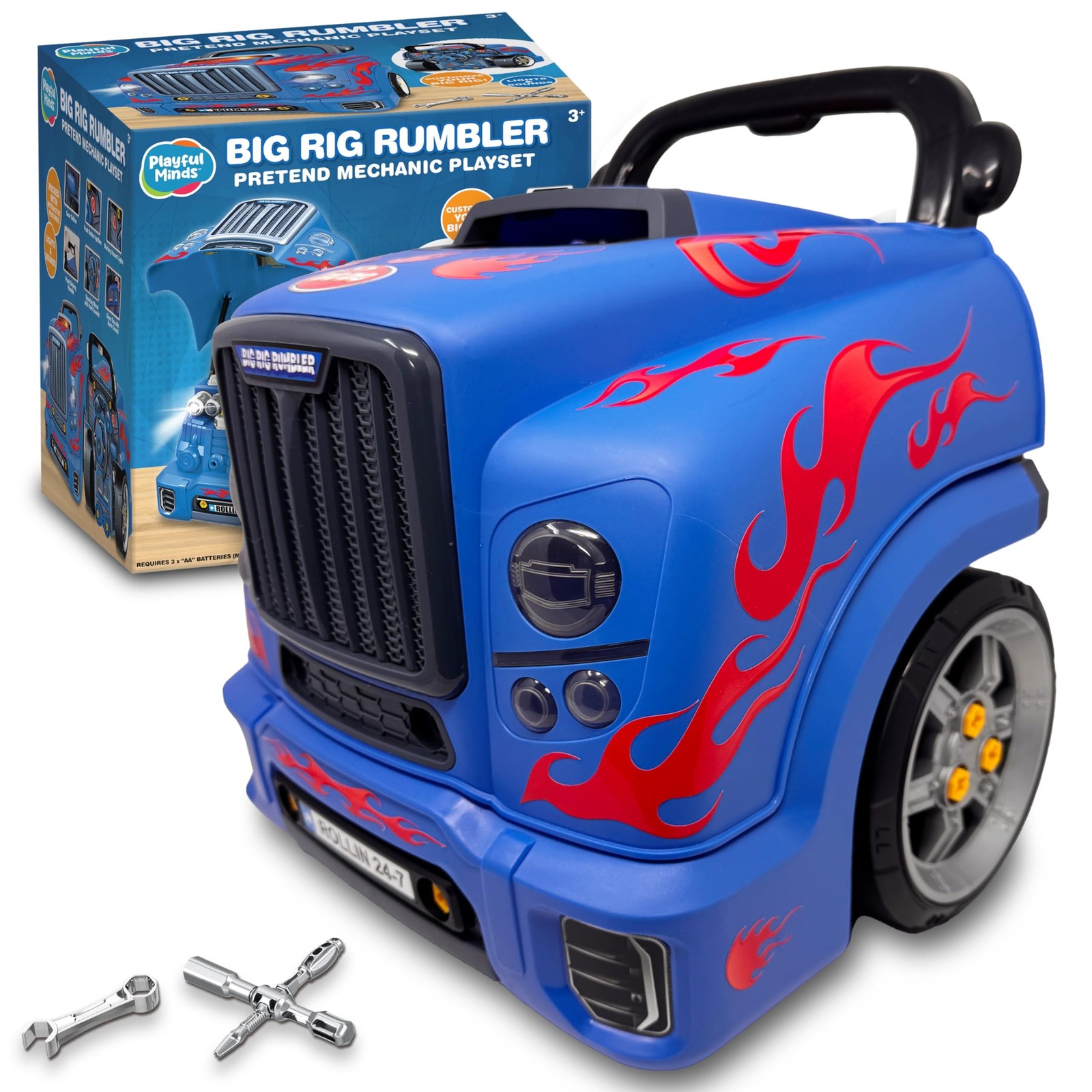 Interactive Large Truck Engine Toy for Kids – Complete Mechanic Repair Kit