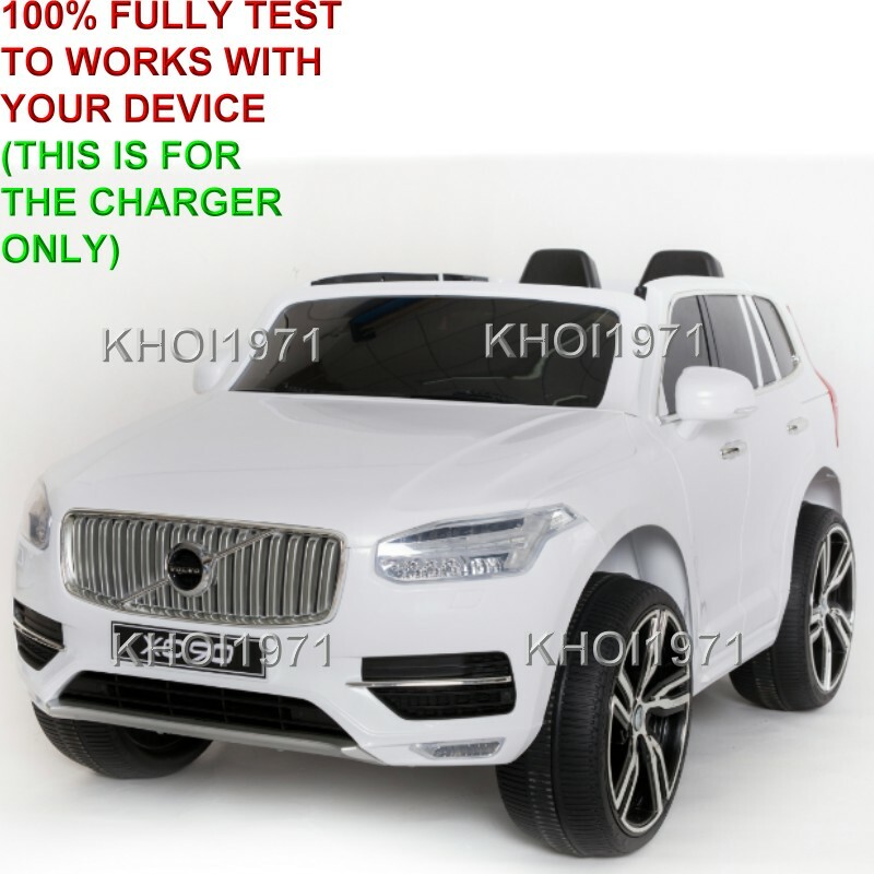 WALL charger AC adapter for National Products Kid Motorz Volvo XC90 ride on 12V