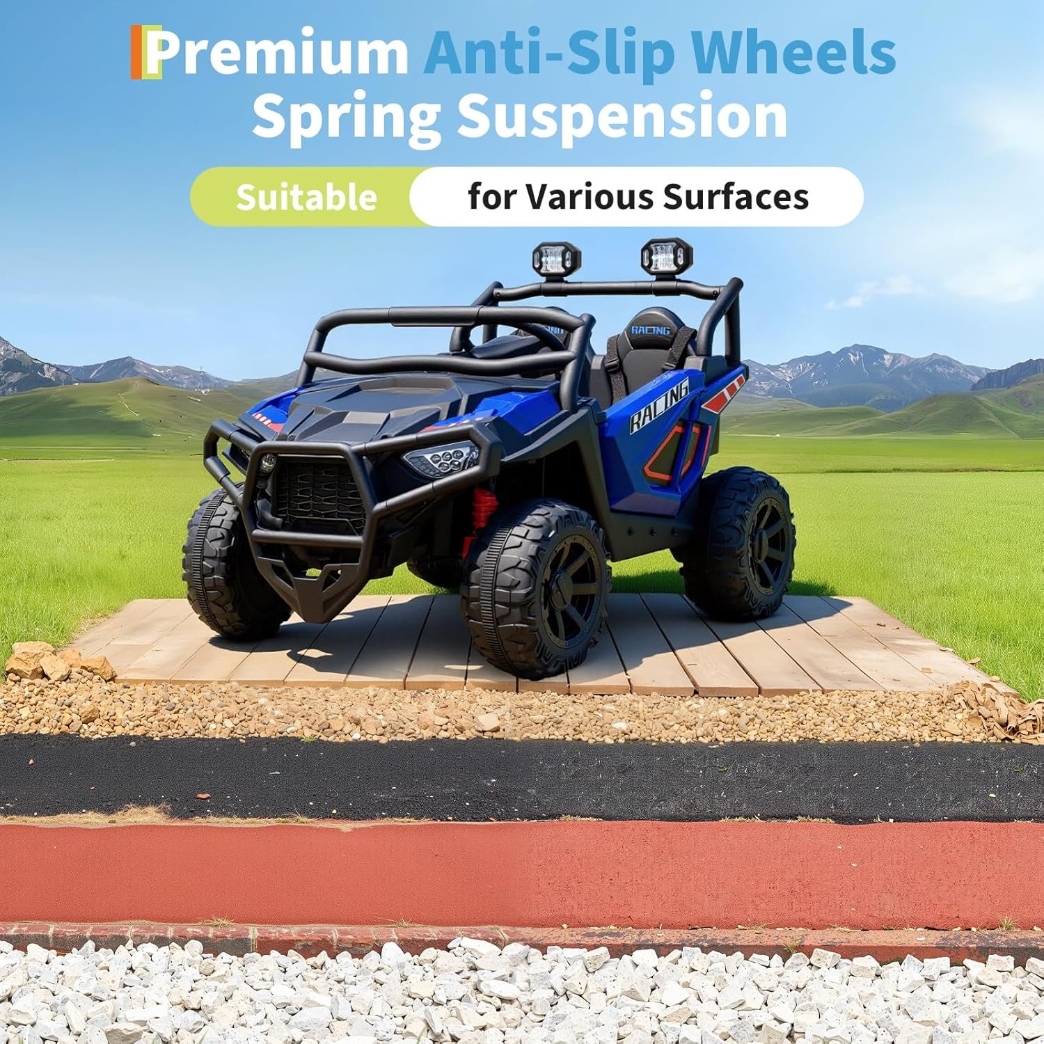 2 Seater Ride on Electric Car 24V Ride on Toys for Big Kids with Remote Control