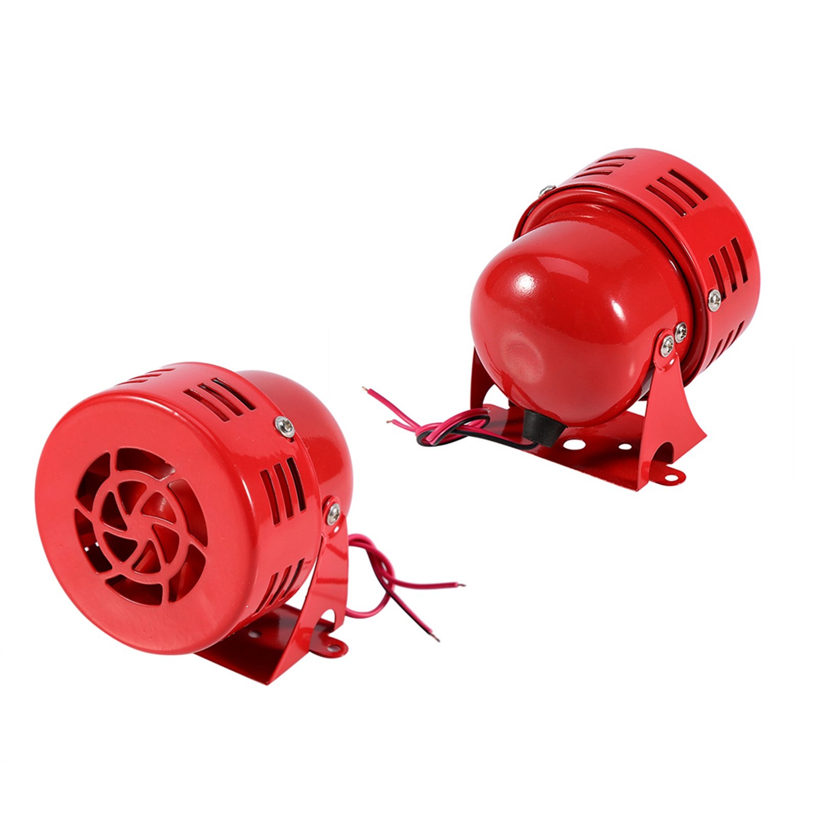110 DB Durable Electric Motor Siren For Car Truck Motorcycle Compact Red Ai NZAD