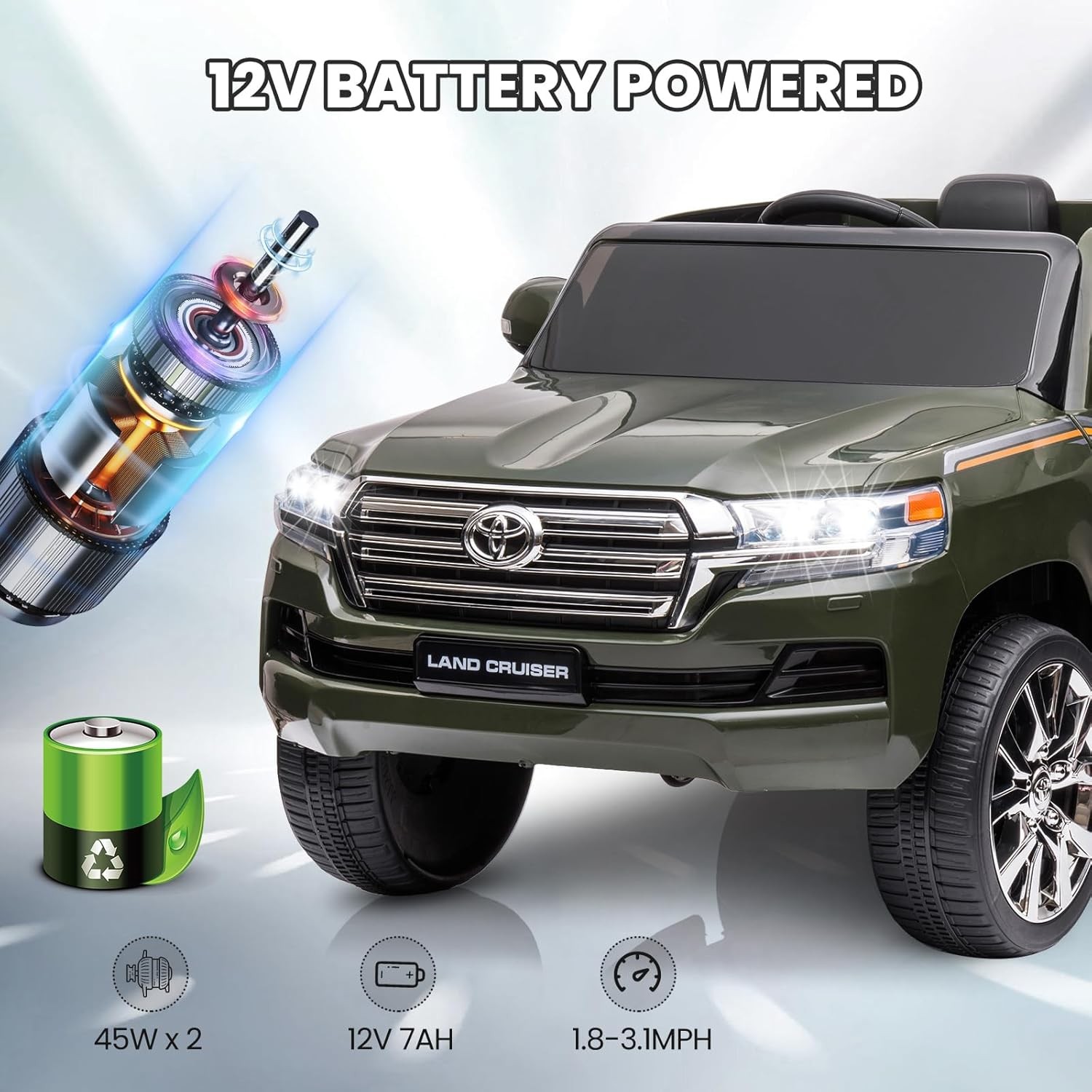 12V Kids Electric Truck Ride on Toys Car w/Remote Power Wheels for 4-8 Years US
