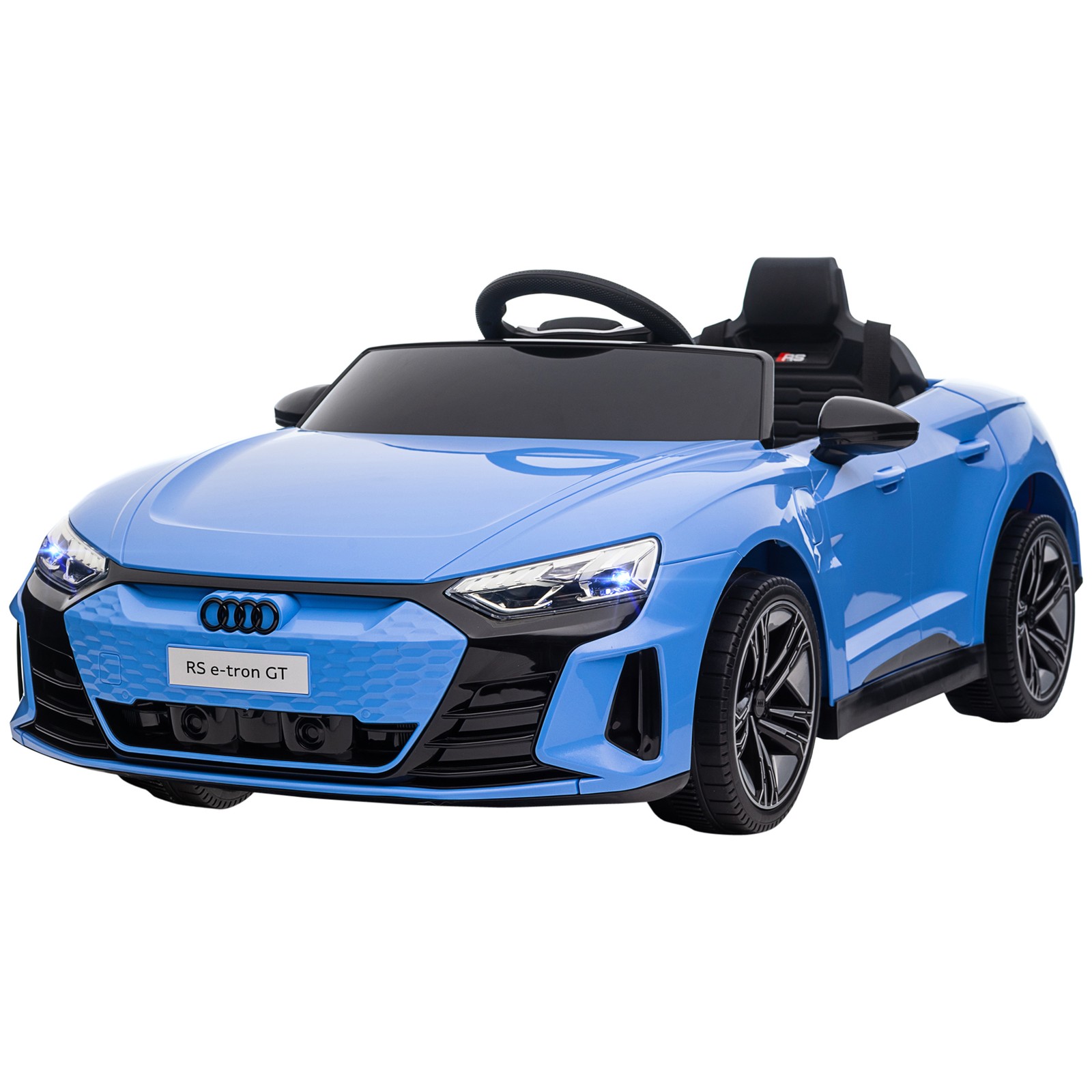 12V Kids Electric Ride On Car, Licensed Audi with Remote, Blue