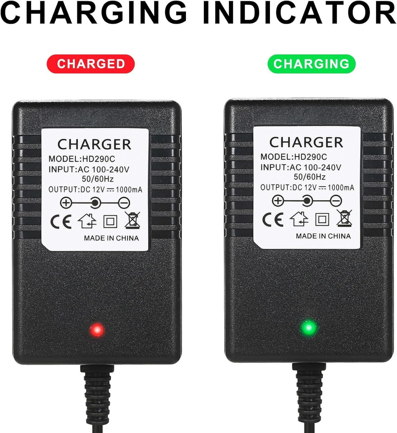 12V Charger for kidzone Bumper car,12v Battery Charger for Ride On Toys,cargador