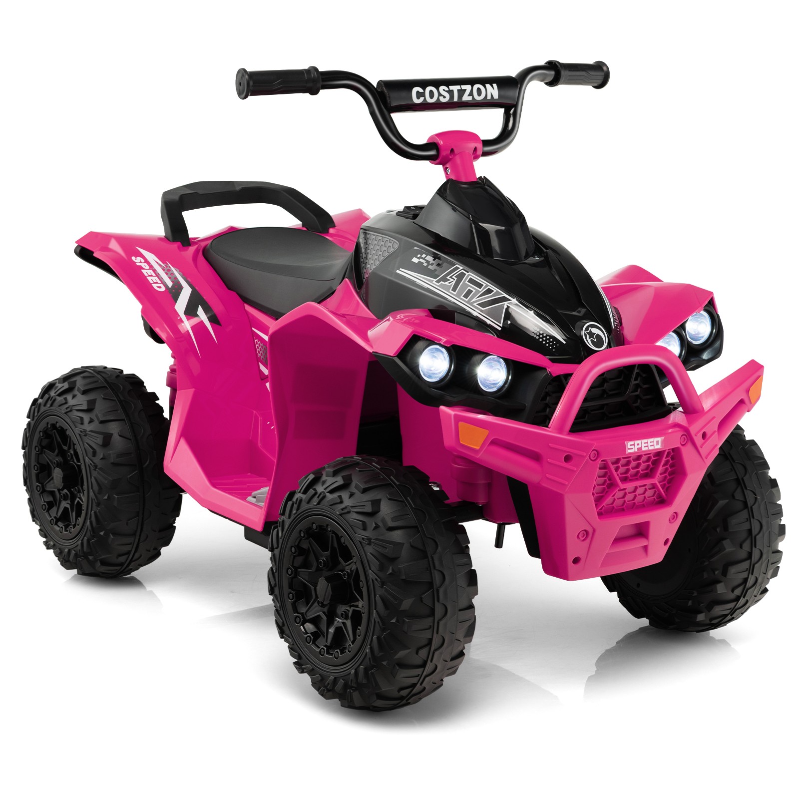 12V Battery Powered Kids Ride On ATV Electric 4-Wheeler Quad Car w/ MP3 & Light