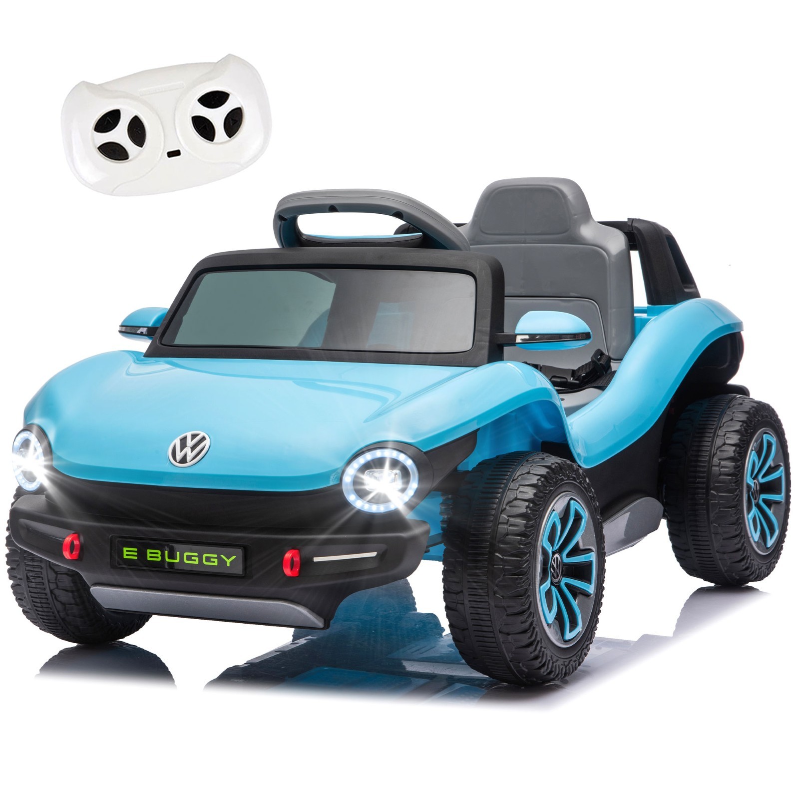 12V Kids Ride On Car Licensed Volkswagen Beetle Electric Toy with Remote LED USB