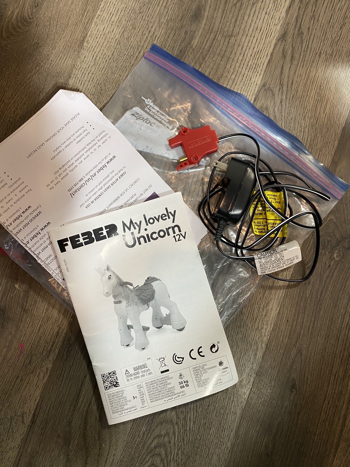 Famous Feber My Lovely Electric Ride-On Unicorn Toy 12 Volt