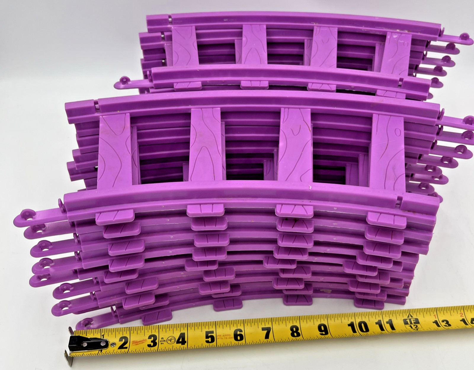 Kiddieland Disney Ride on Motorized Mickey Mouse Train TRACKS ONLY 18 Pc Purple
