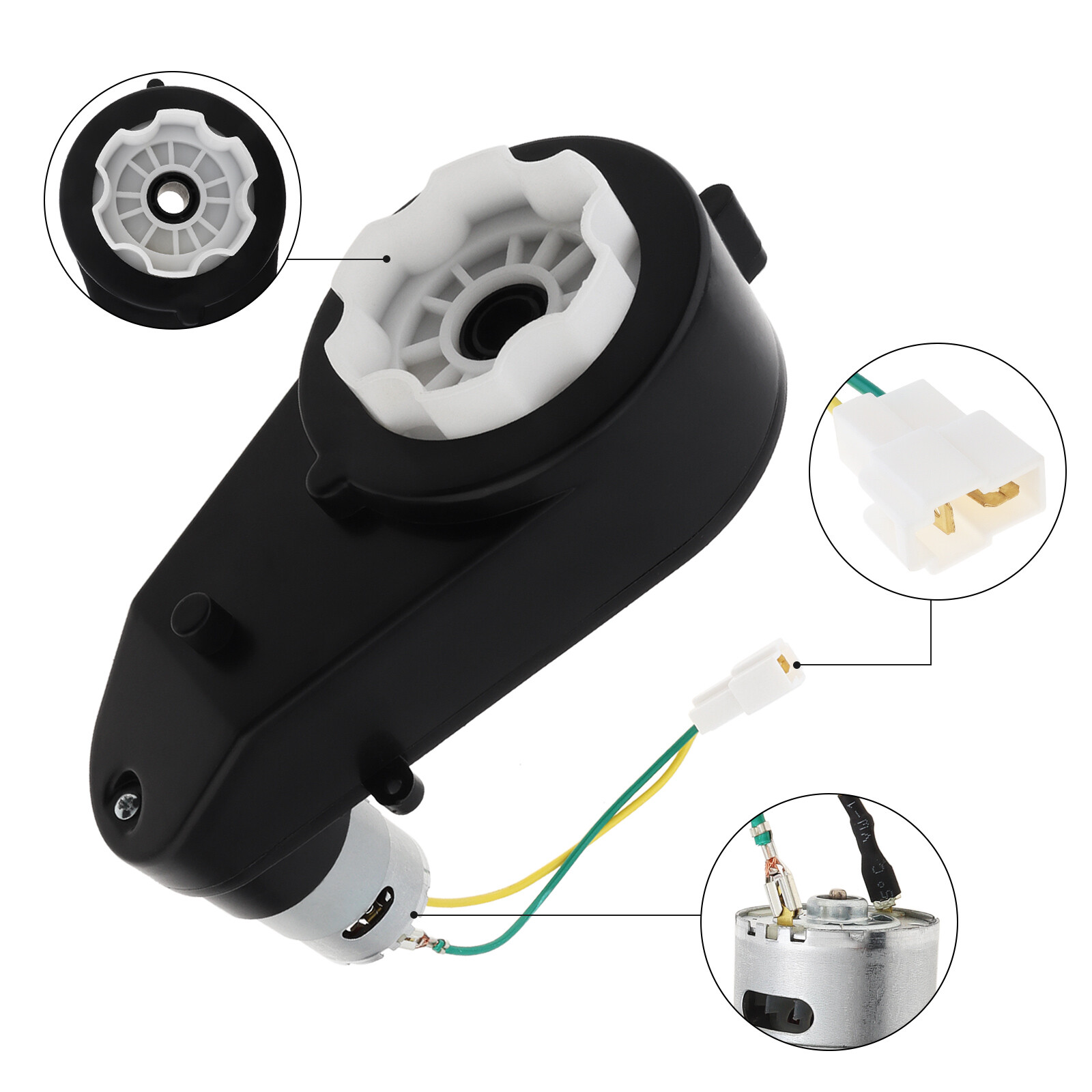 1x 24V RS555 Electric Motor Gear Box Gearbox For Kids Ride On Bike Car Toy Motor