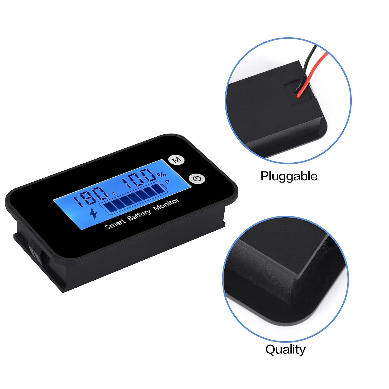Waterproof Battery Monitor12v 24v 36v 48v 60v 72v ,Car Motorcycle Golf cart B…