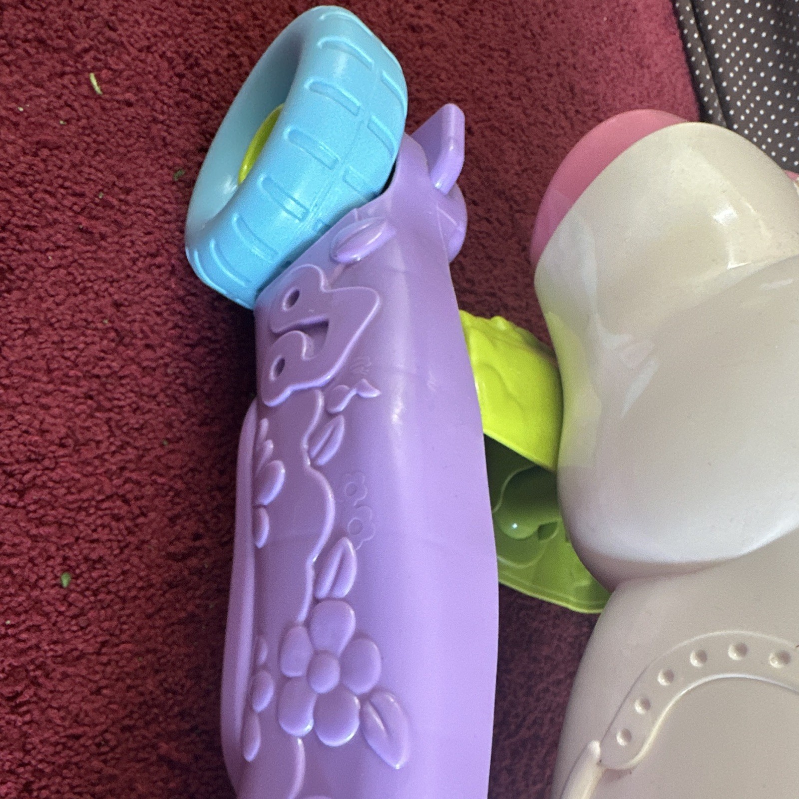 VTech Unicorn Ride-On Toy w/ Wheels, Light-Up Sounds, Pink Seat, Purple Base