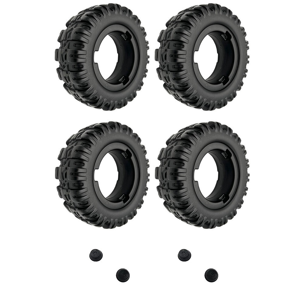 Power Wheels T3264 Jeep Hurricane Replacement Wheel- 4 Pack