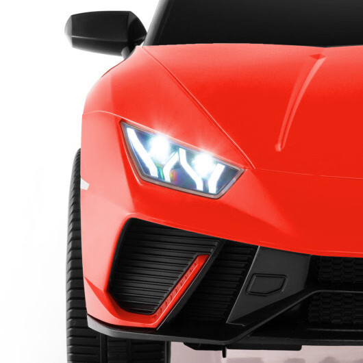 24V 2-Seater Kids Ride-On Car 4WD Licensed Lamborghini Electric Toy Vehicle Red