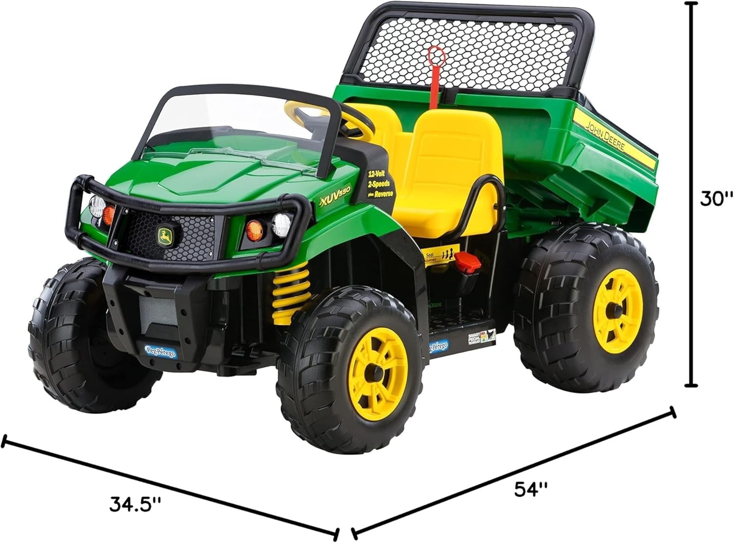John Deere Gator XUV Extra-Large 12 Volt Ride-on, Durable Design for Kids 3-8…