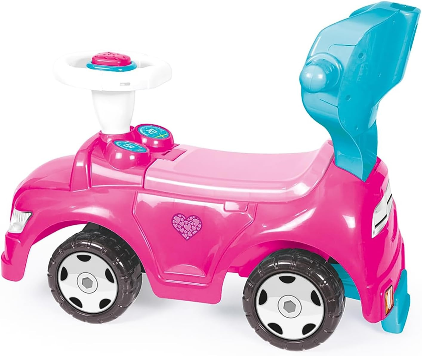 : Ride on Car: 4-In-1 Walk & Drive – Unicorn & Pink – Walk-Ride-Rock-Drive, Foot
