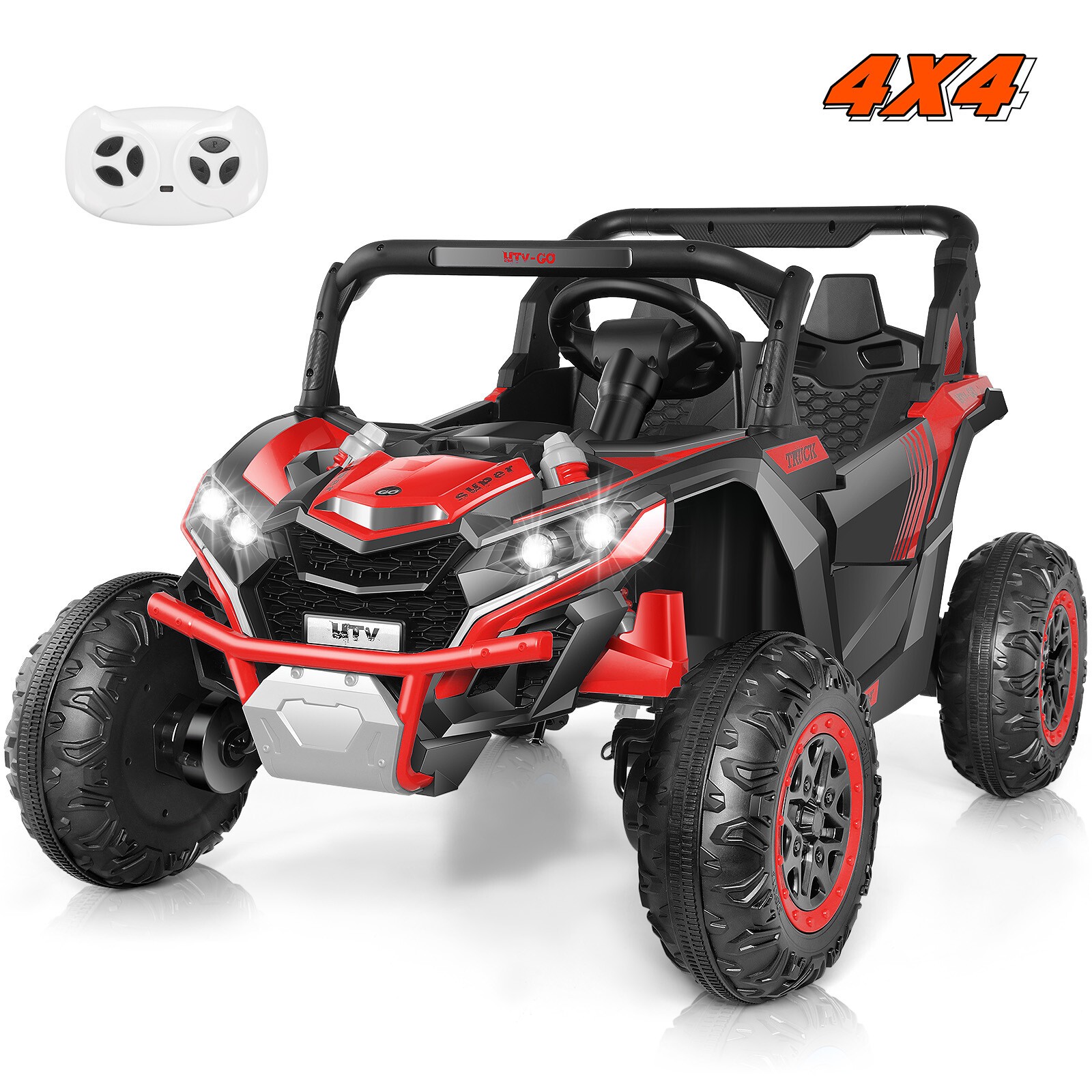 24V Ride on UTV for Kids 2WD/4WD Switchable 2 Seater Electric Vehicle Car Gift🔥
