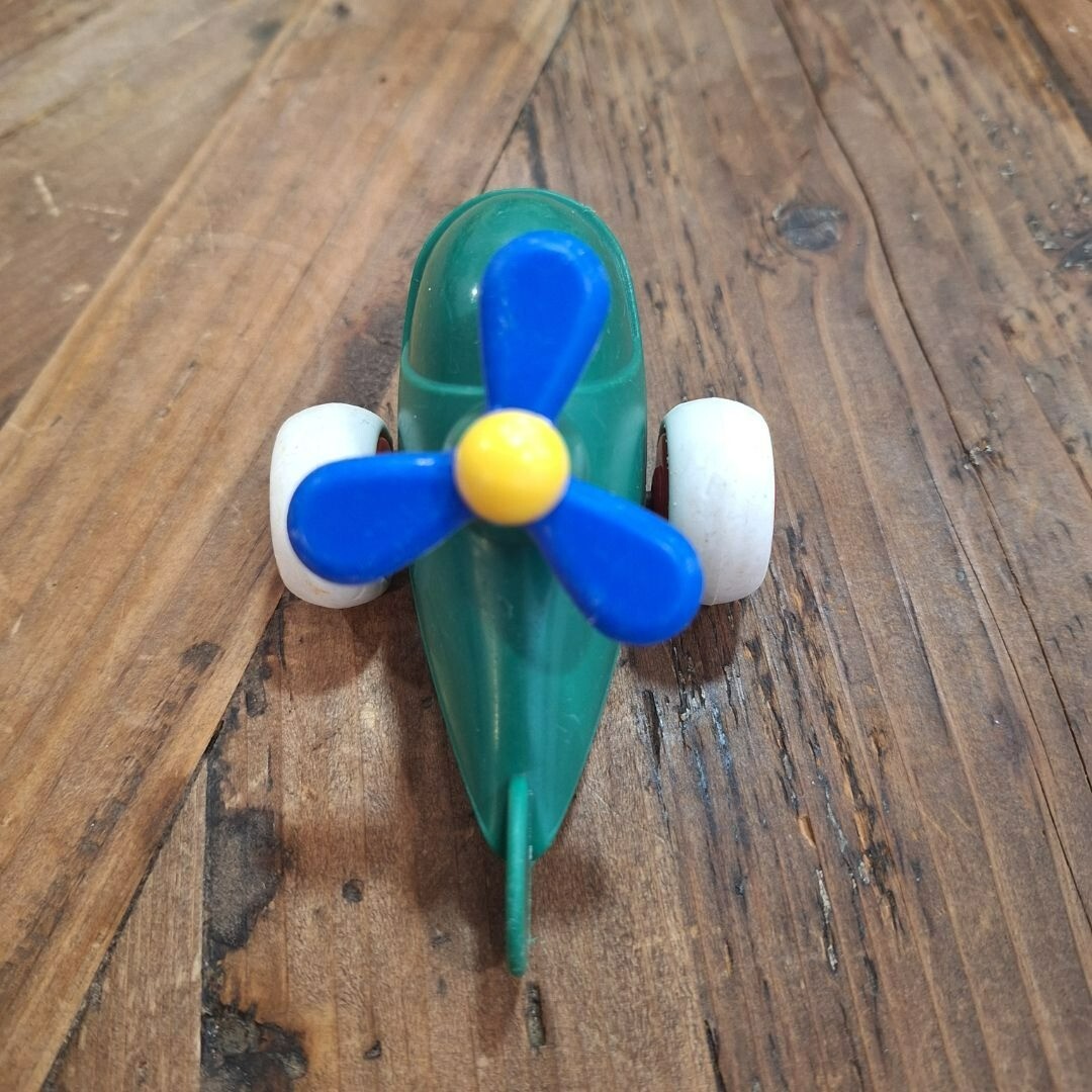 Viking Toys Sweden Helicopter 1148 Green Play Vehicle Rubber Wheel Toddler