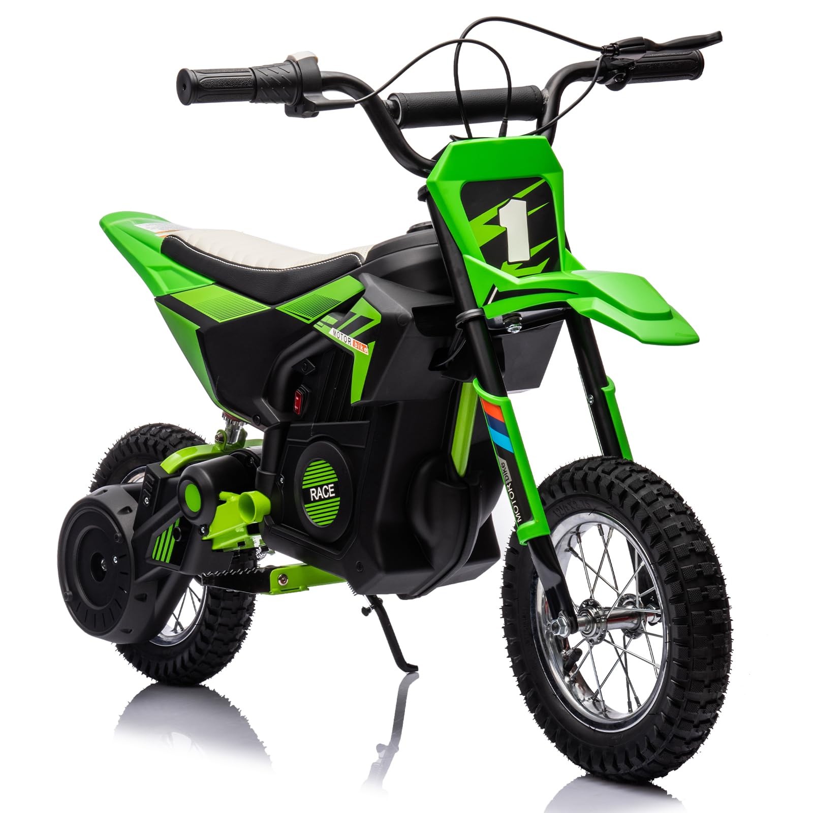 Kids Electric Motorcycle 24V Battery Powered Ride on Motocross Bike Child Gift