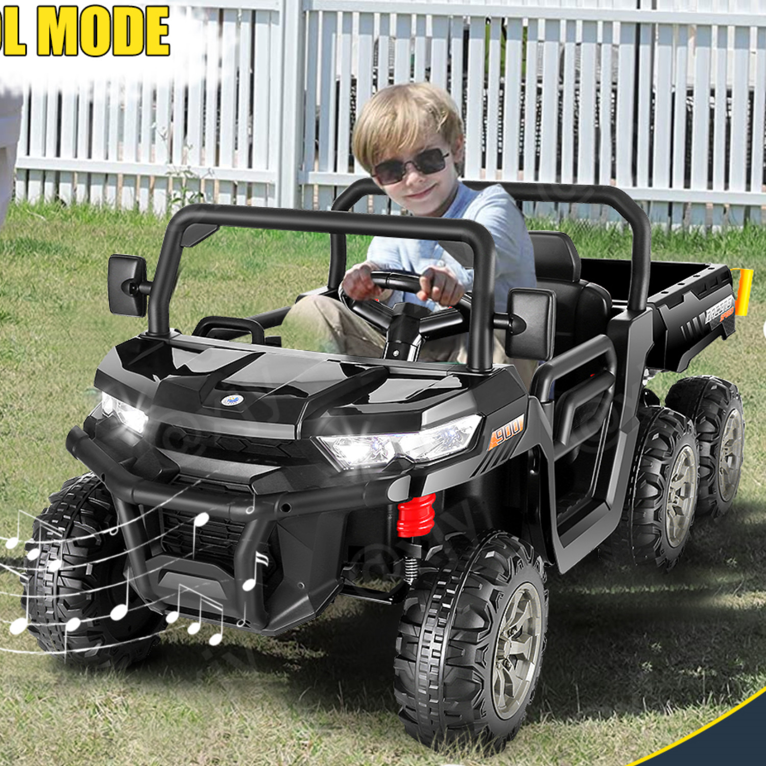 24V 4WD Kids Ride on Dump Truck with Remote Control, 2 Seater Electric Car Toy*